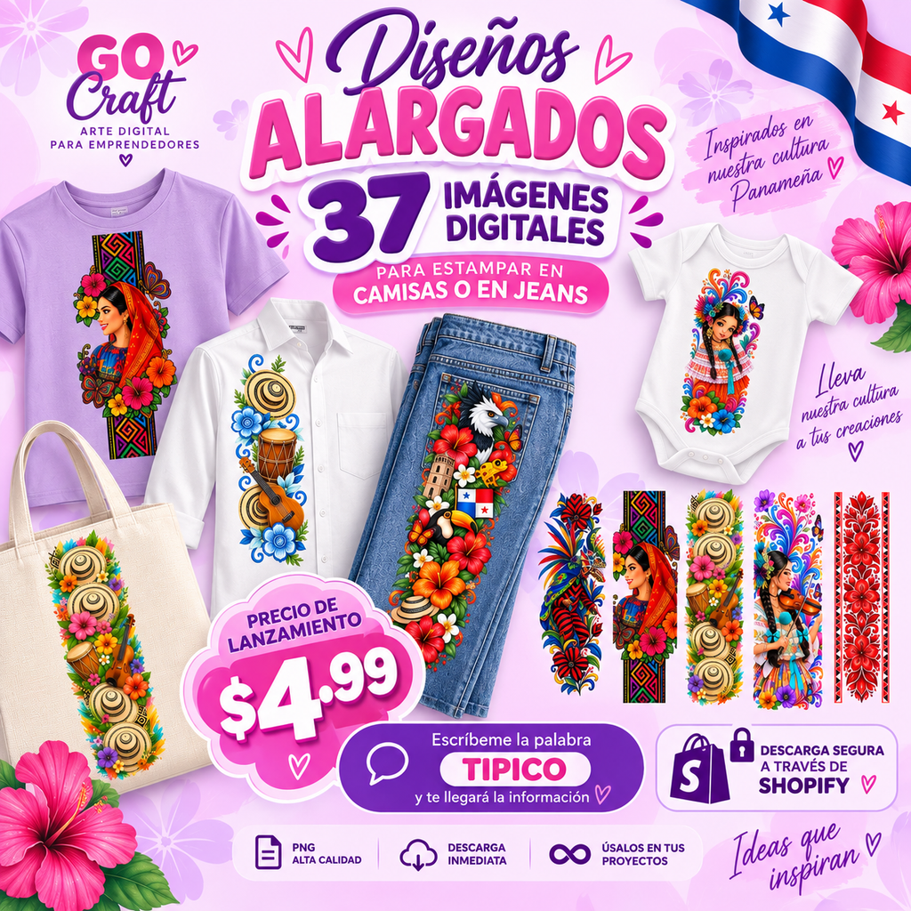 Pack 37 DISENOS PARA TIRAS PATRIAS