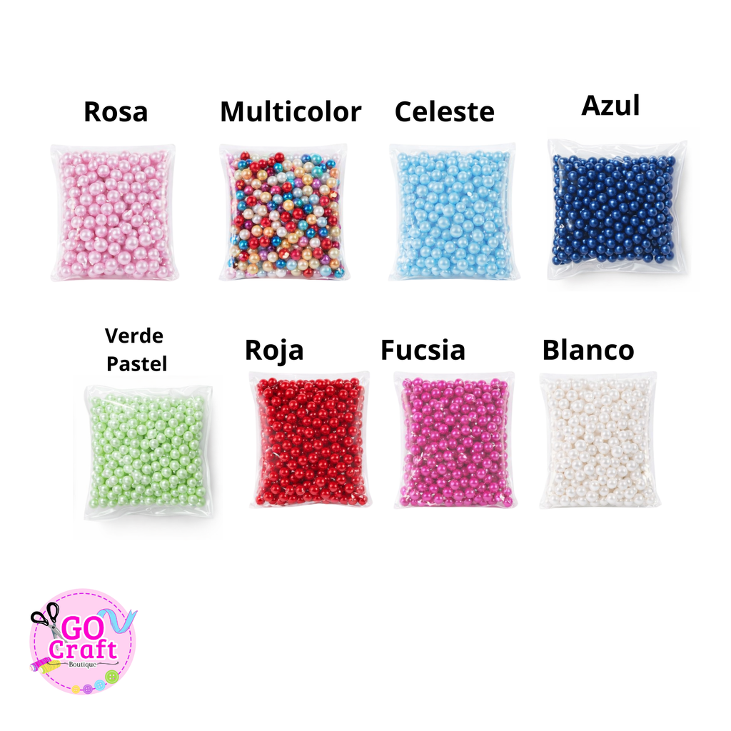 Perlas sin hueco 6 mm