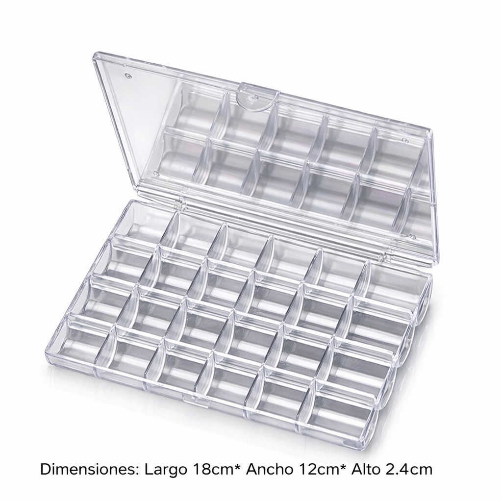 Envase organizador de perlas