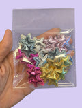 Pack 24 estrellitas mini metalizadas