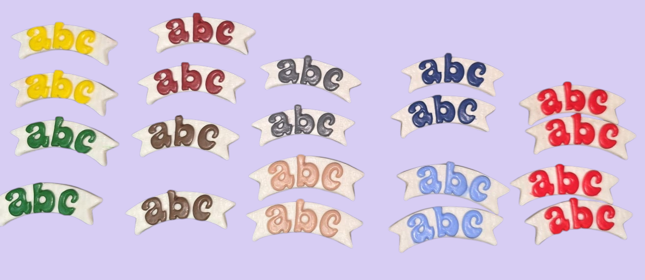 Letrero ABC (par)
