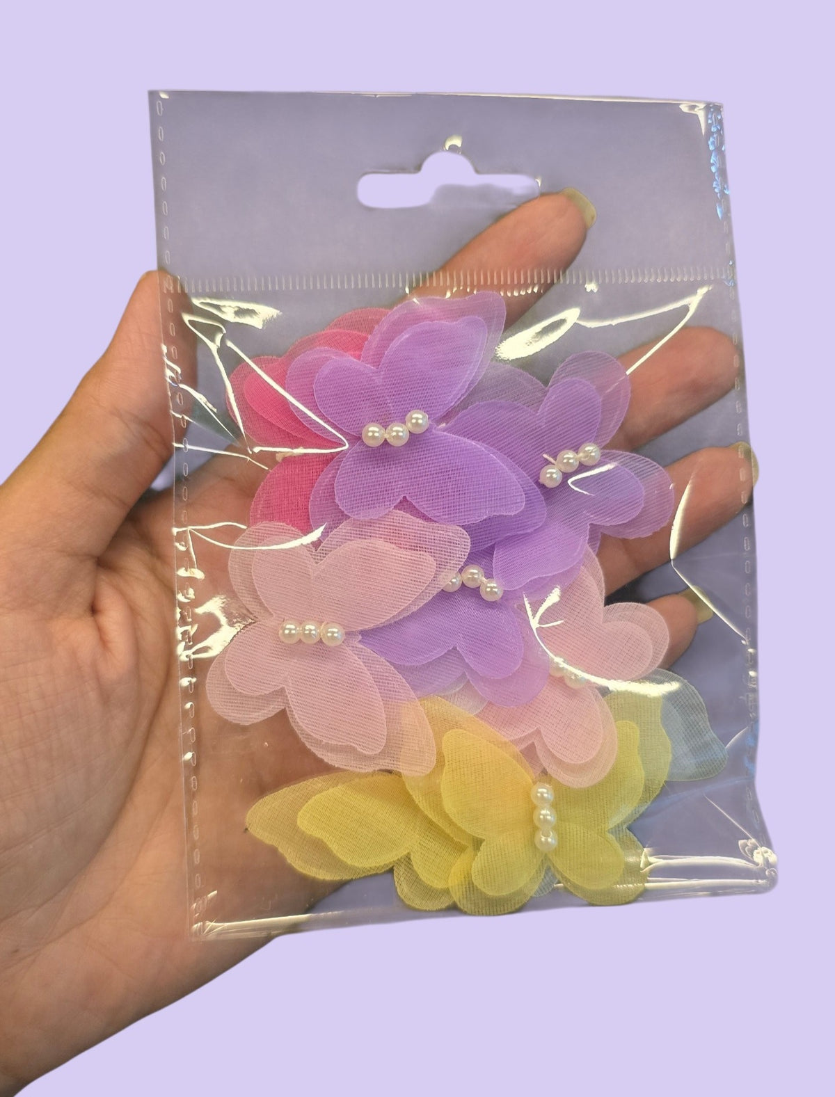 Pack 12 mariposas organza