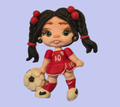 Aplique porcelana niñas mundial