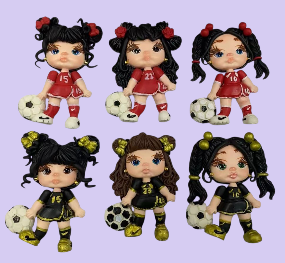 Aplique porcelana niñas mundial