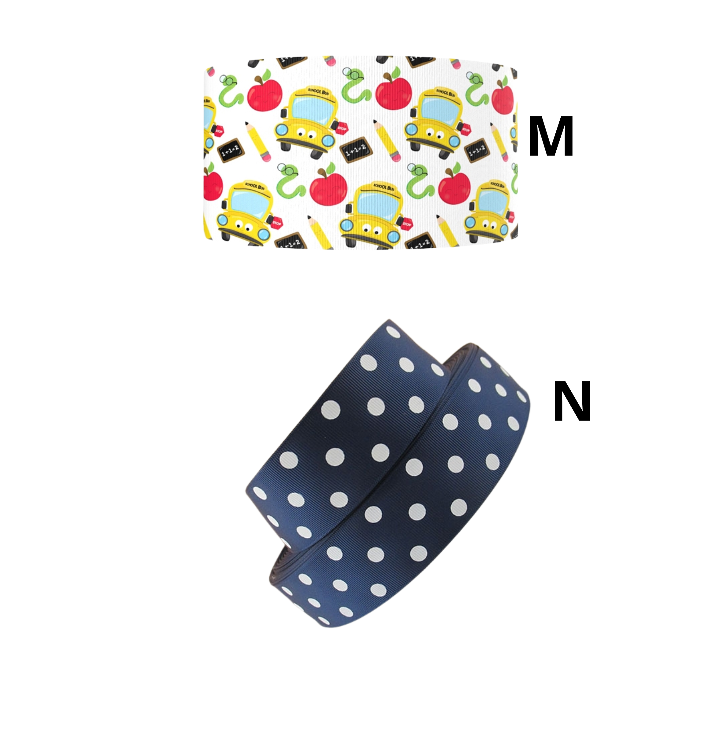 Cinta estampada escolar 1.5 pulg