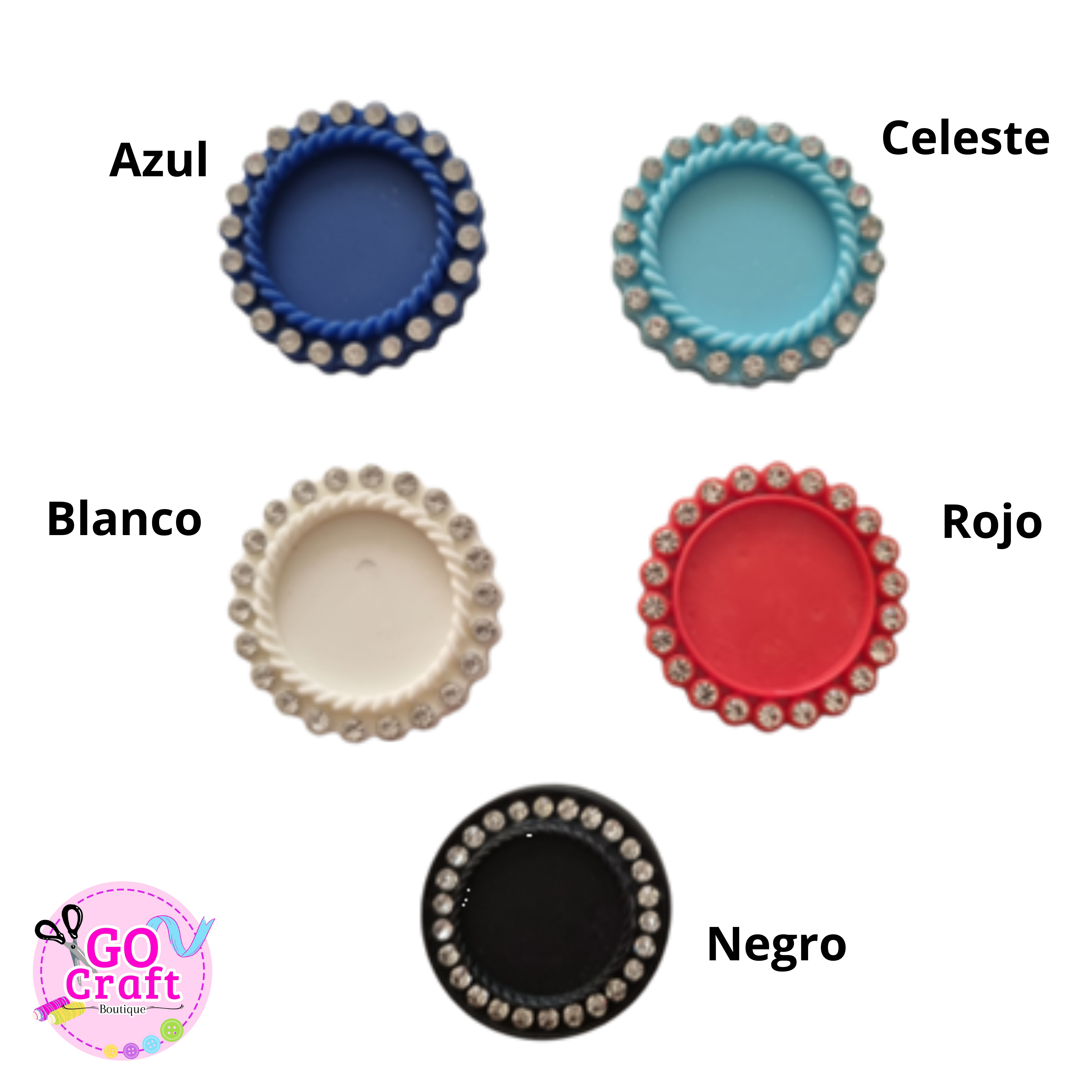 Platillo rhinestone