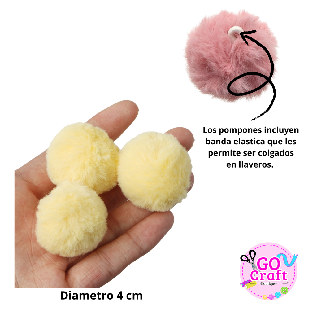 Pompón de 4 cm