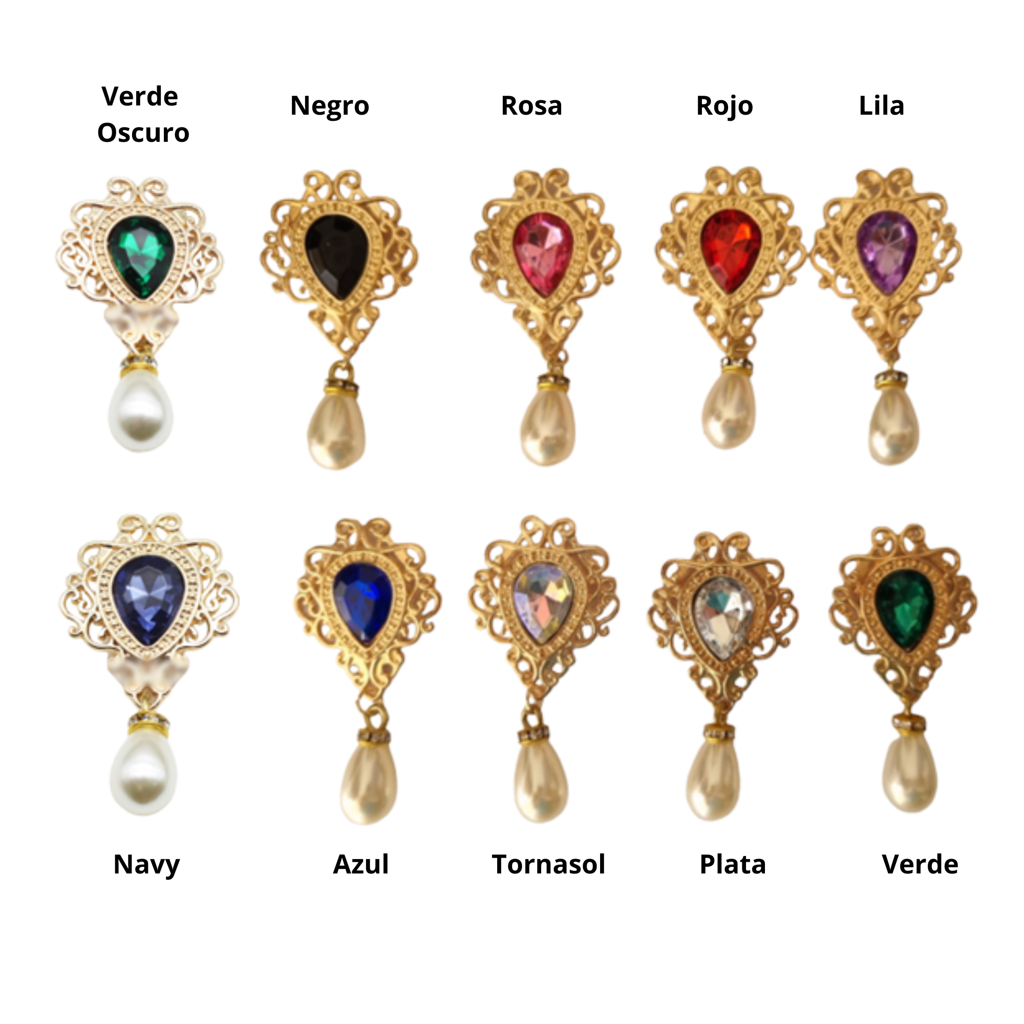 Piedras centro rhinestone