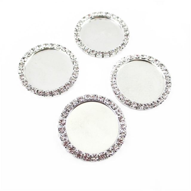 Platillo Rhinestone metálico