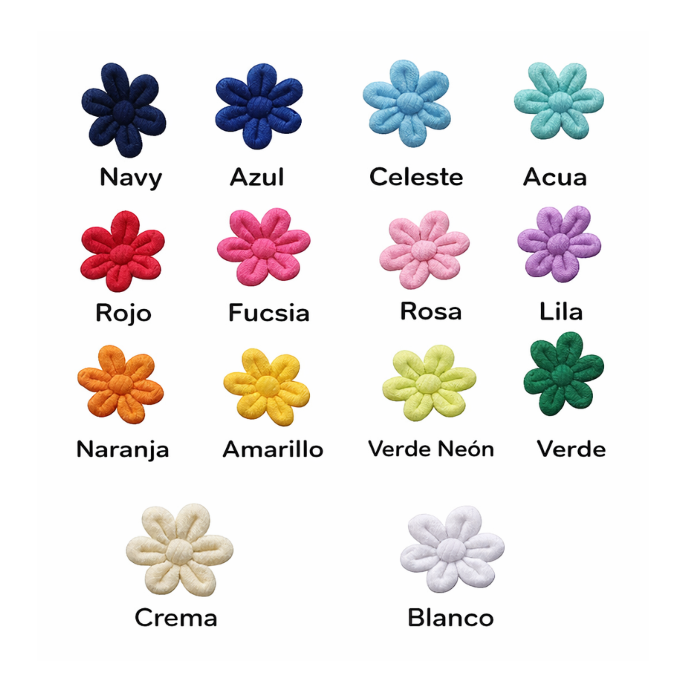 Pack 25 mini flores