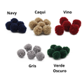 Pack 10 pompón  2 cm