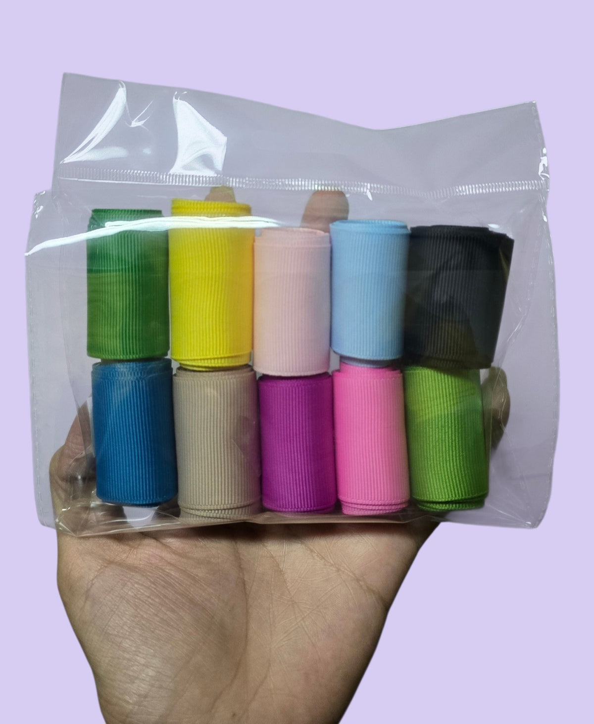 Kit 10 yd Cintas lisas 1.5 pulg