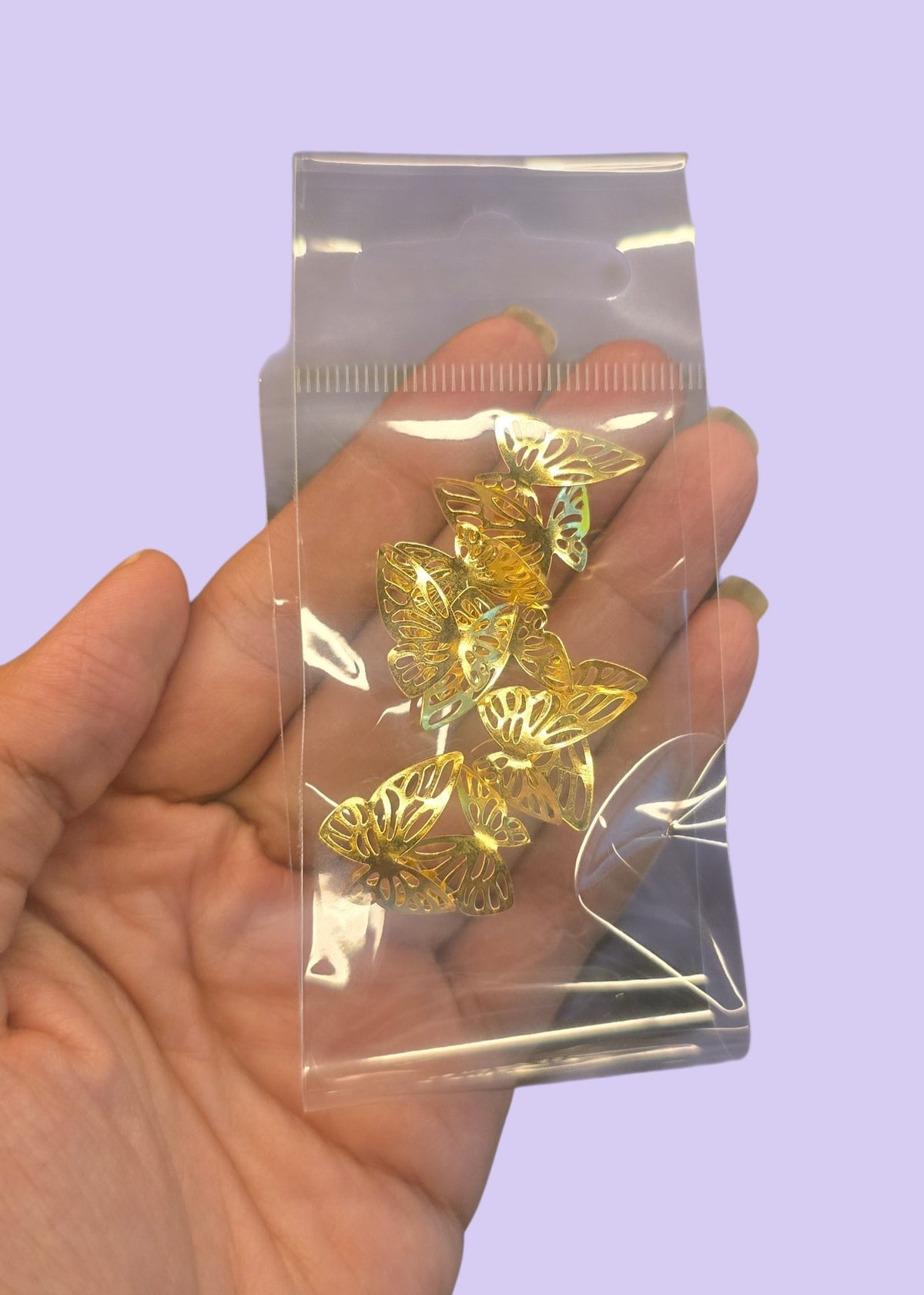 Pack 10 maripositas metalicas